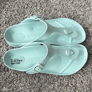 Birkenstock Mint Green Toe-Loop Sandals
